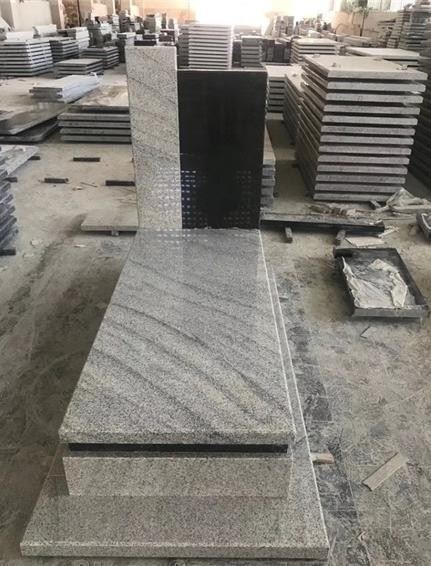 white granite gravestones