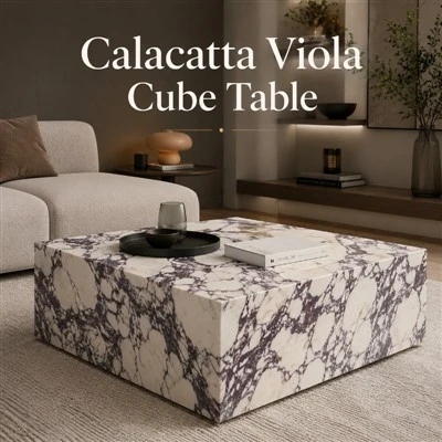 Calacatta marmor soffbord
